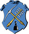 Straßenbauer: Zunftwappen der Steinhauer in Rüh