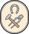Schmied: Handwerkswappen der Schmiede um 1940 Schmied: Handwerkswappen der Schmiede um 1940